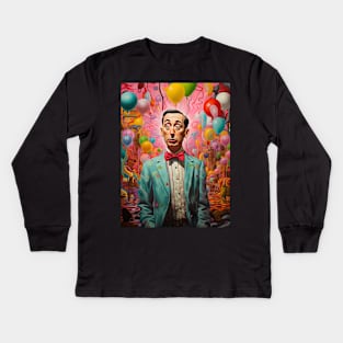 Pee Wee Herman art 6 Kids Long Sleeve T-Shirt